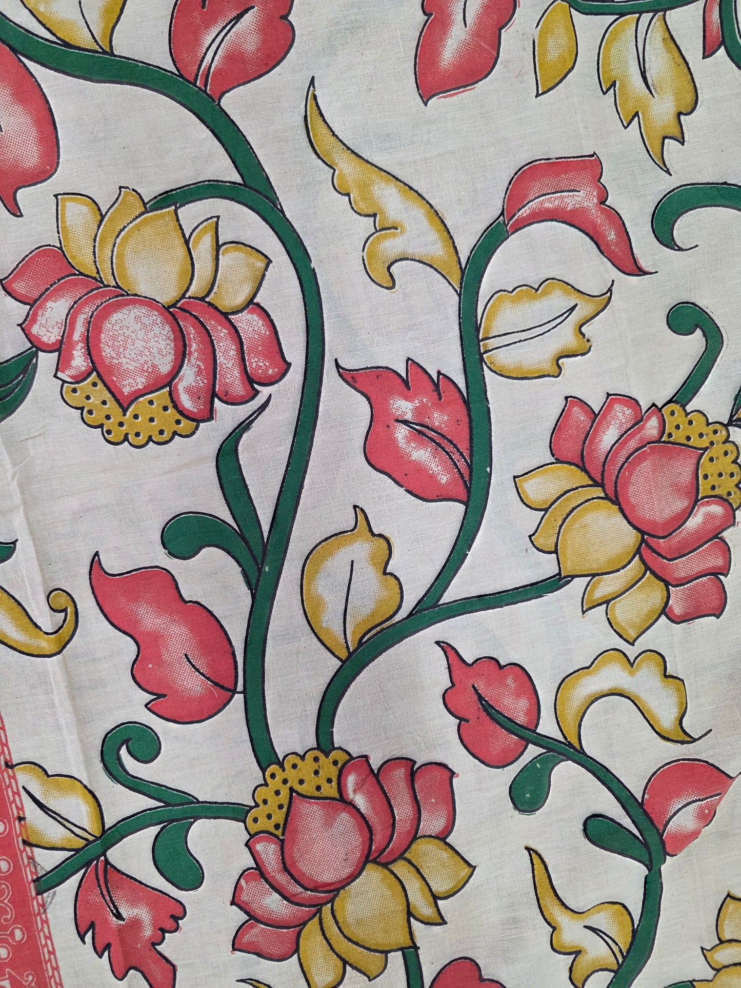 Pure Kalamkari Cotton Salwar Set (2.5 Metres) - Ak347