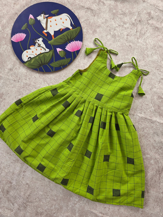 Prewashed pure cotton frock -1