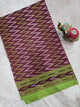 Mercerised warp ikkat saree - WW270