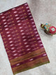 Mercerised warp ikkat saree - WW245