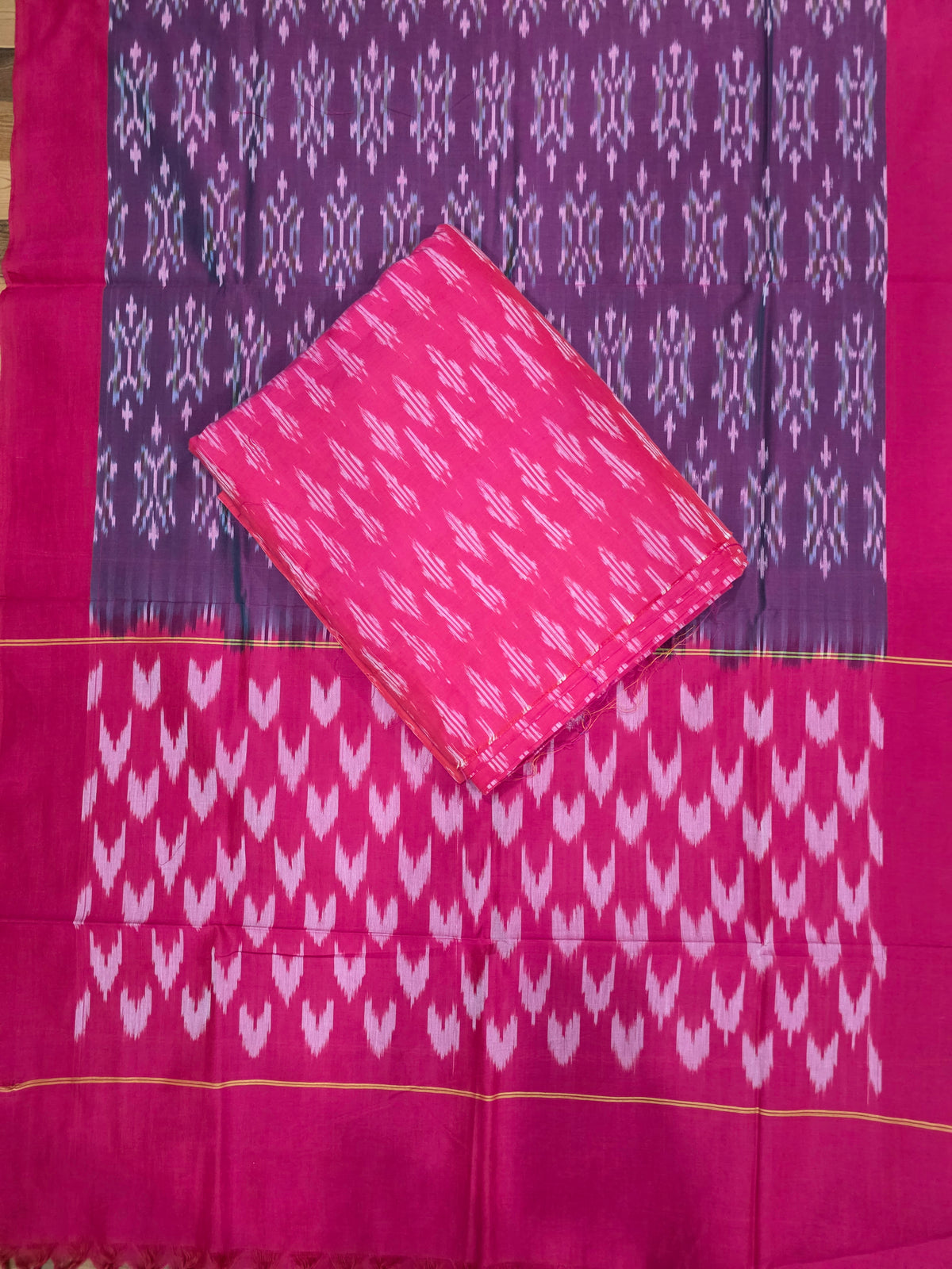 Handloom Mercerised ikkat cotton salwar set -WW816