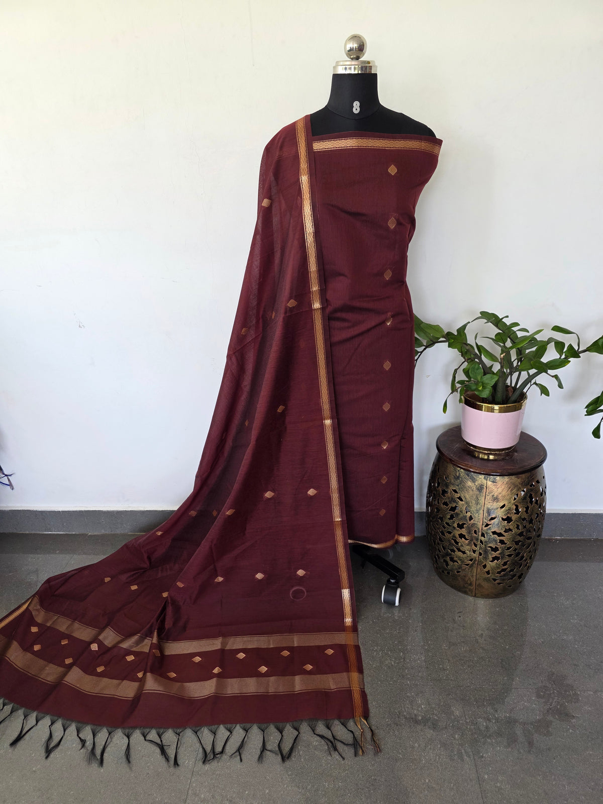 Semi Maheshwari silk salwar set-SM254