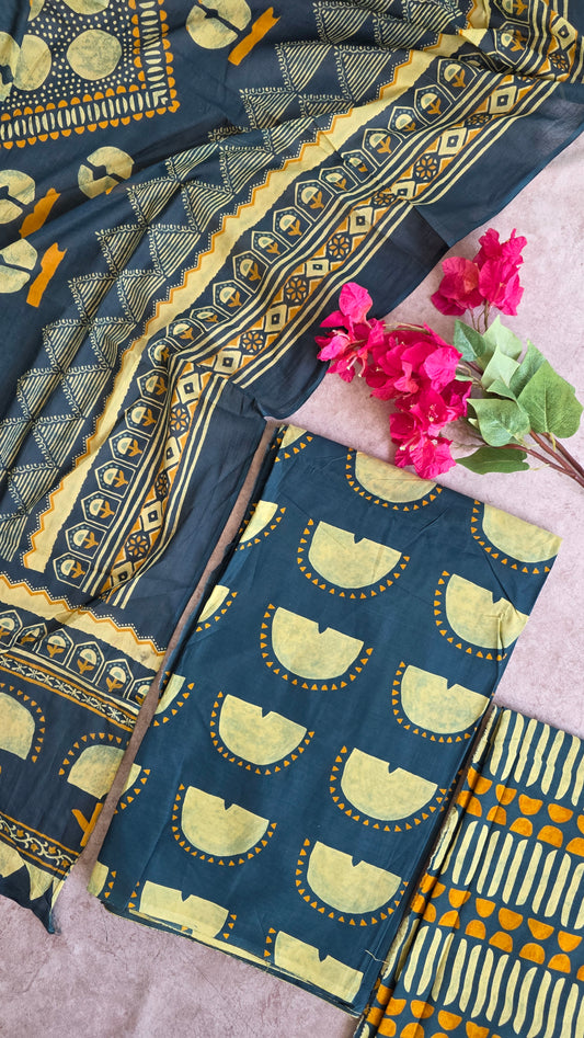 Jaipuri pure cotton set - JA152