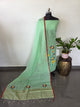 Handloom zari Checked Mul cotton paithani jamdhani set - JMM309
