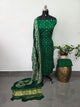 Handcrafted bandhani modal  salwar set with lagdi patta pallu - B125