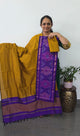 Pochampally sico set with ikkat damn -SD446
