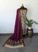 Chennuri Handblock kalamkari silk set - HBK5