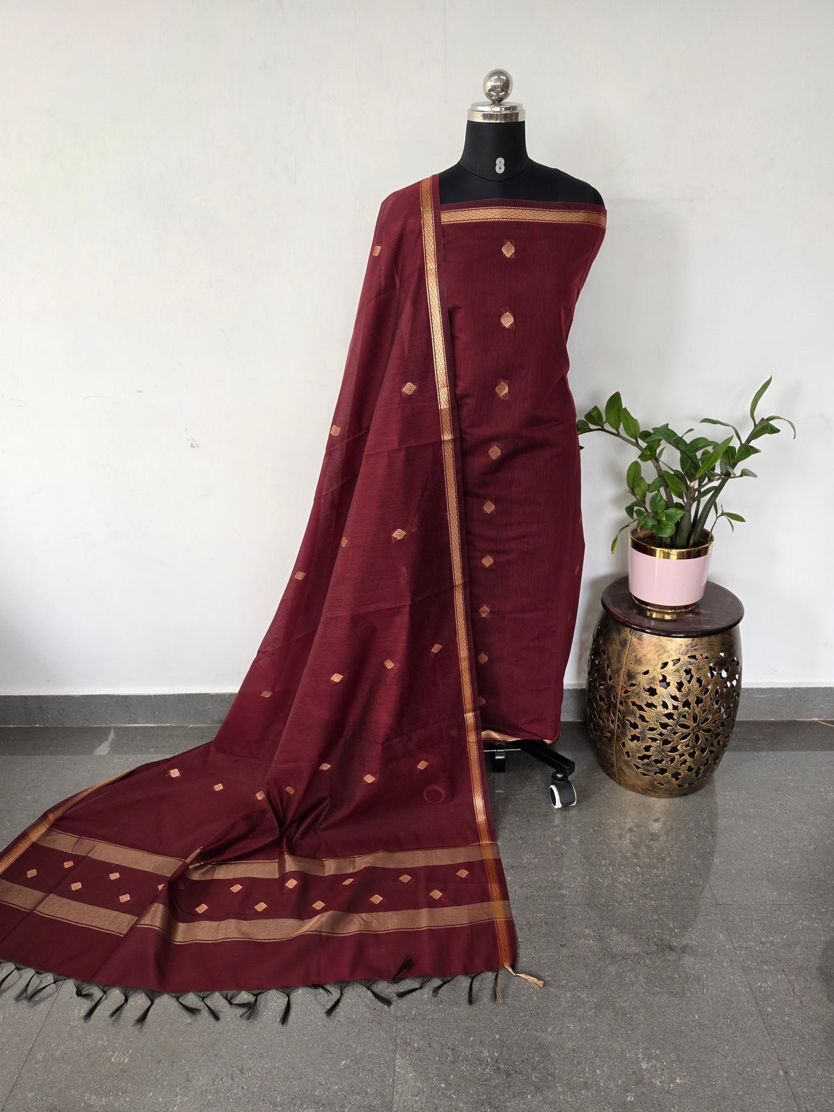 Semi Maheshwari silk set-SM299
