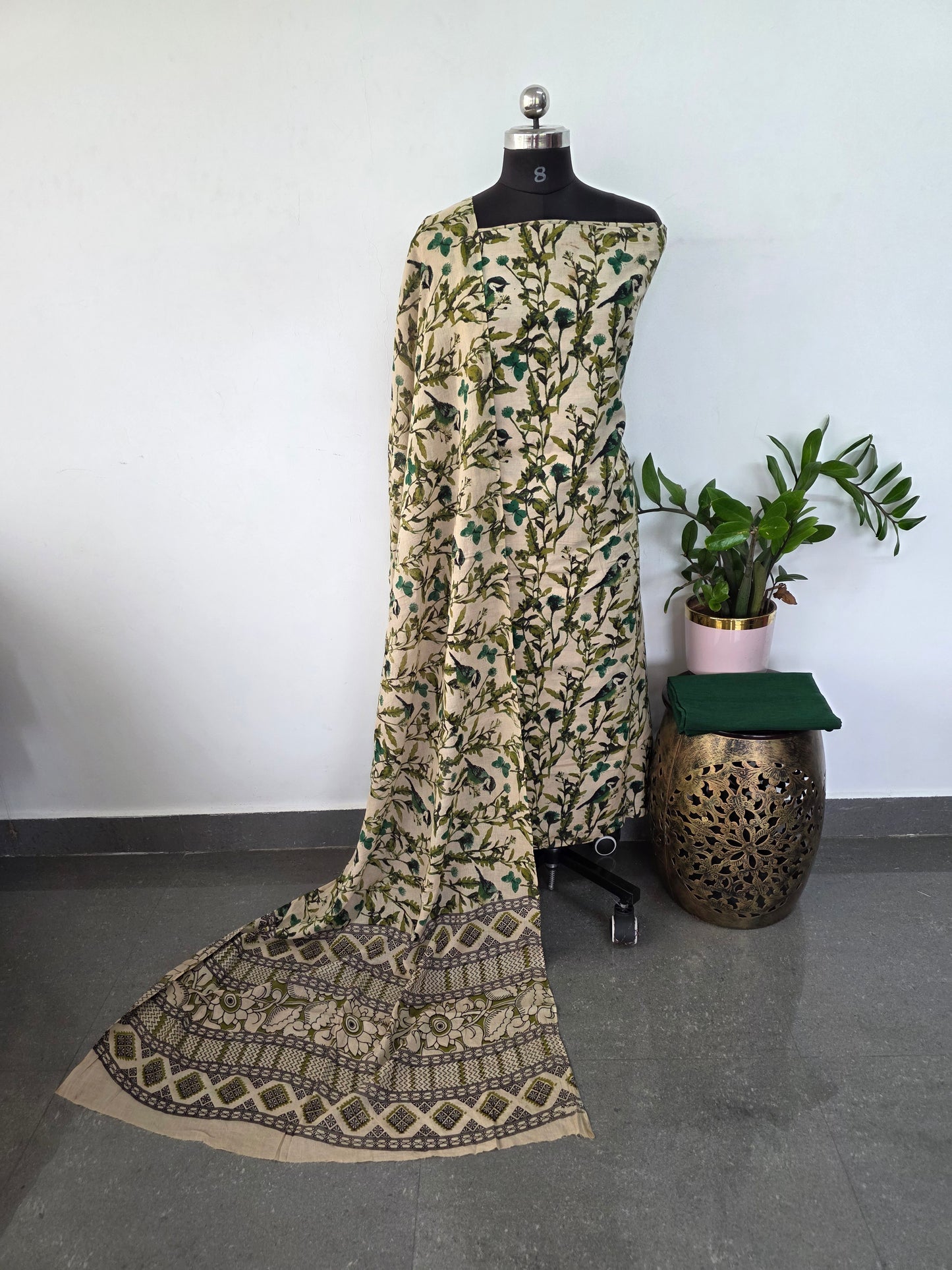Authentic pure kalamkari cotton set - AK196