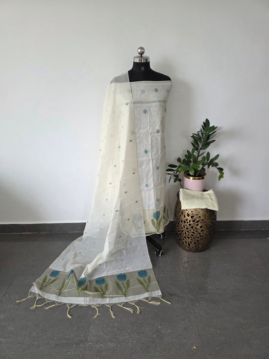 Tulip jamdhani silk set - TJ8