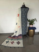 Handcrafted ajrakh cotton set with kantha applique mirror  cotton shawl - BAA114
