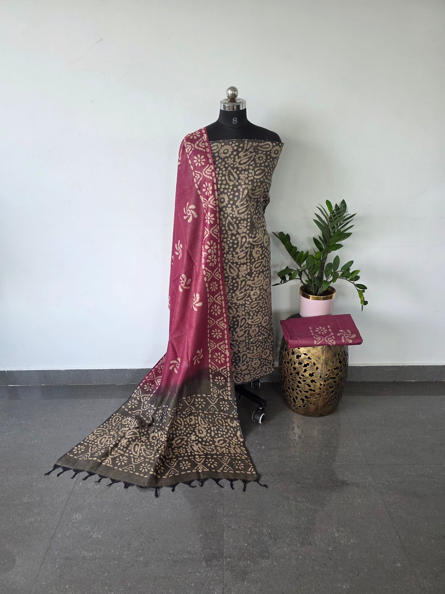 Bhagalpuri batik set- BB9