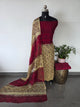 Handblock georgette salwar set -GE239