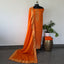 Premium Banarasi soft silk set - orange BS2