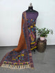 Kalahasthi Handcrafted Penkalamkari bangalore silk set -KH259