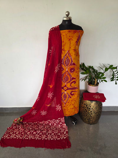 Handcrafted Batik cotton salwar set -BS24