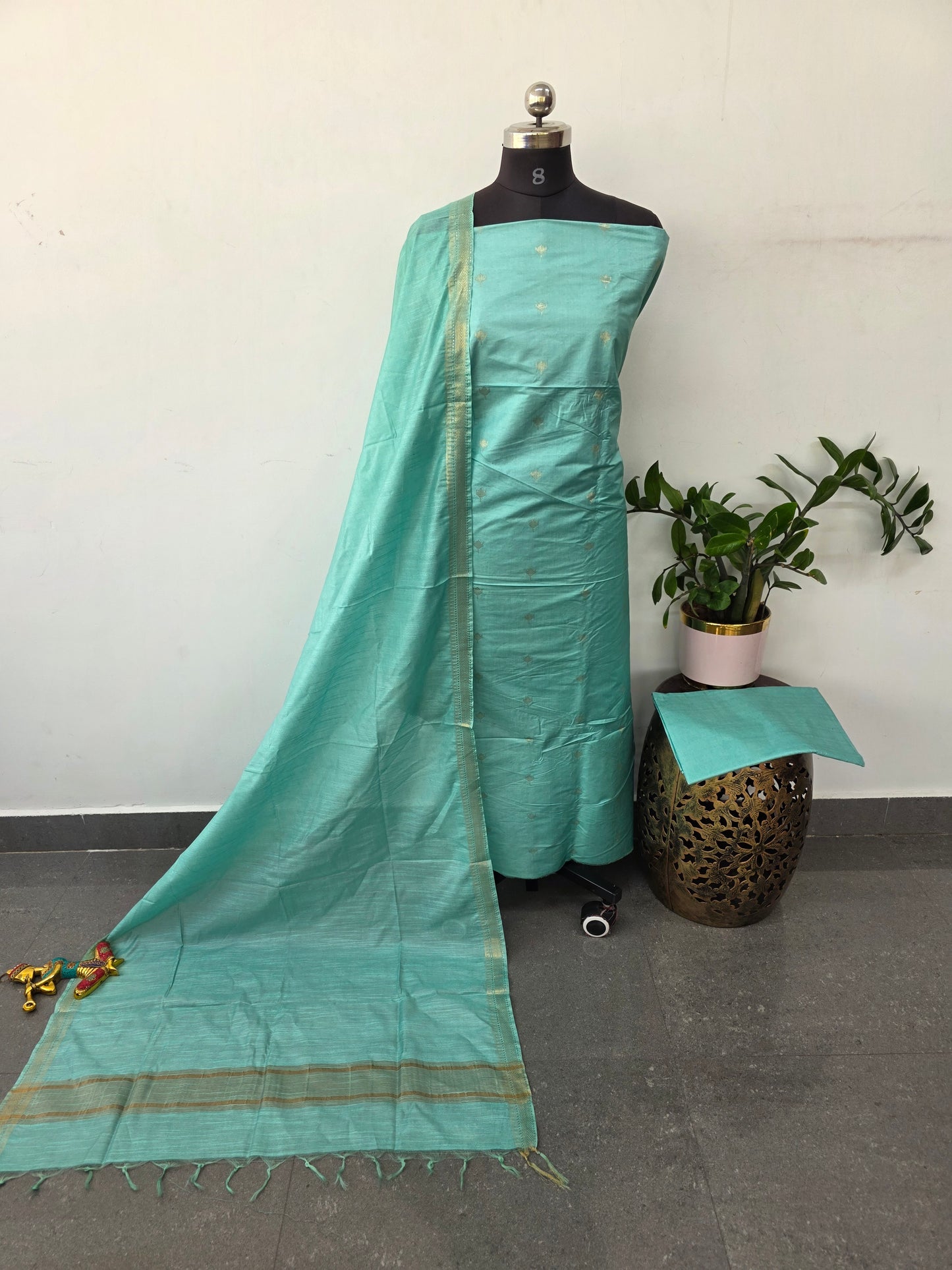 Bhagalpuri dobby weaving silk set -BA572