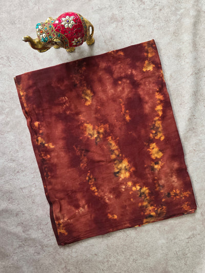 Tie & dye marble print Batik Nighty fabric (approx 3 meters) - NF45