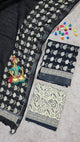 Handblock Jaipuri linen cotton salwar set - JA415