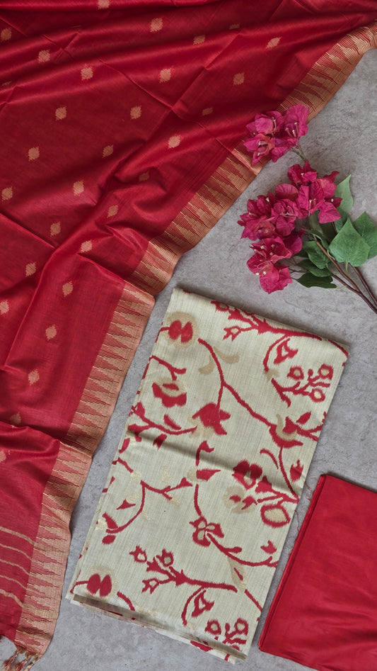 Bhagalpur katan silk set -DB42