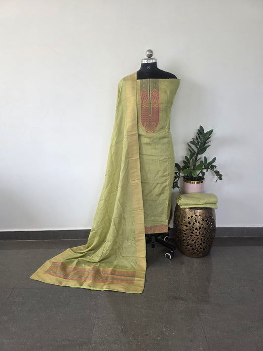 Premium Banarasi soft silk set - Gb3