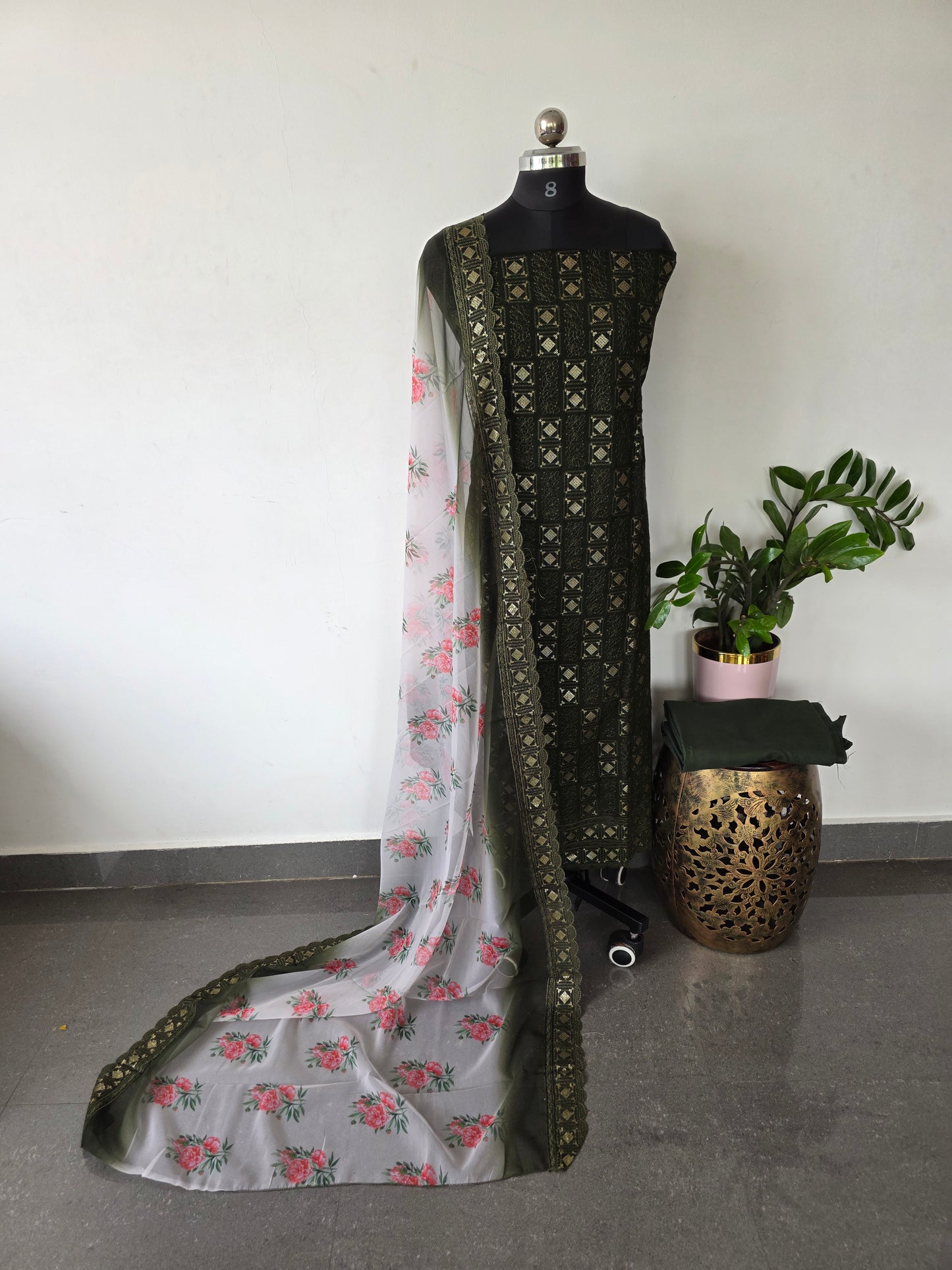 Georgette salwar set ( with lining) - CLA324