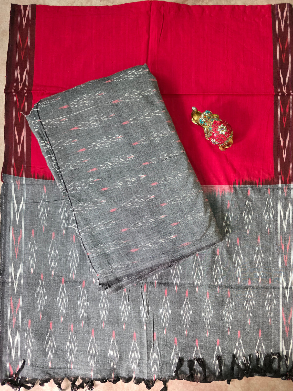 Pochampally ikkat cotton set -WW345