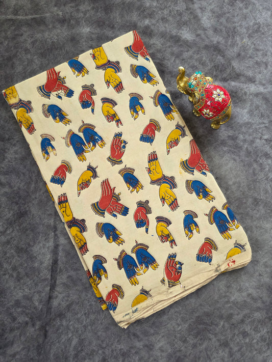 Pure kalamkari cotton running material (0.5mtr)-DK147