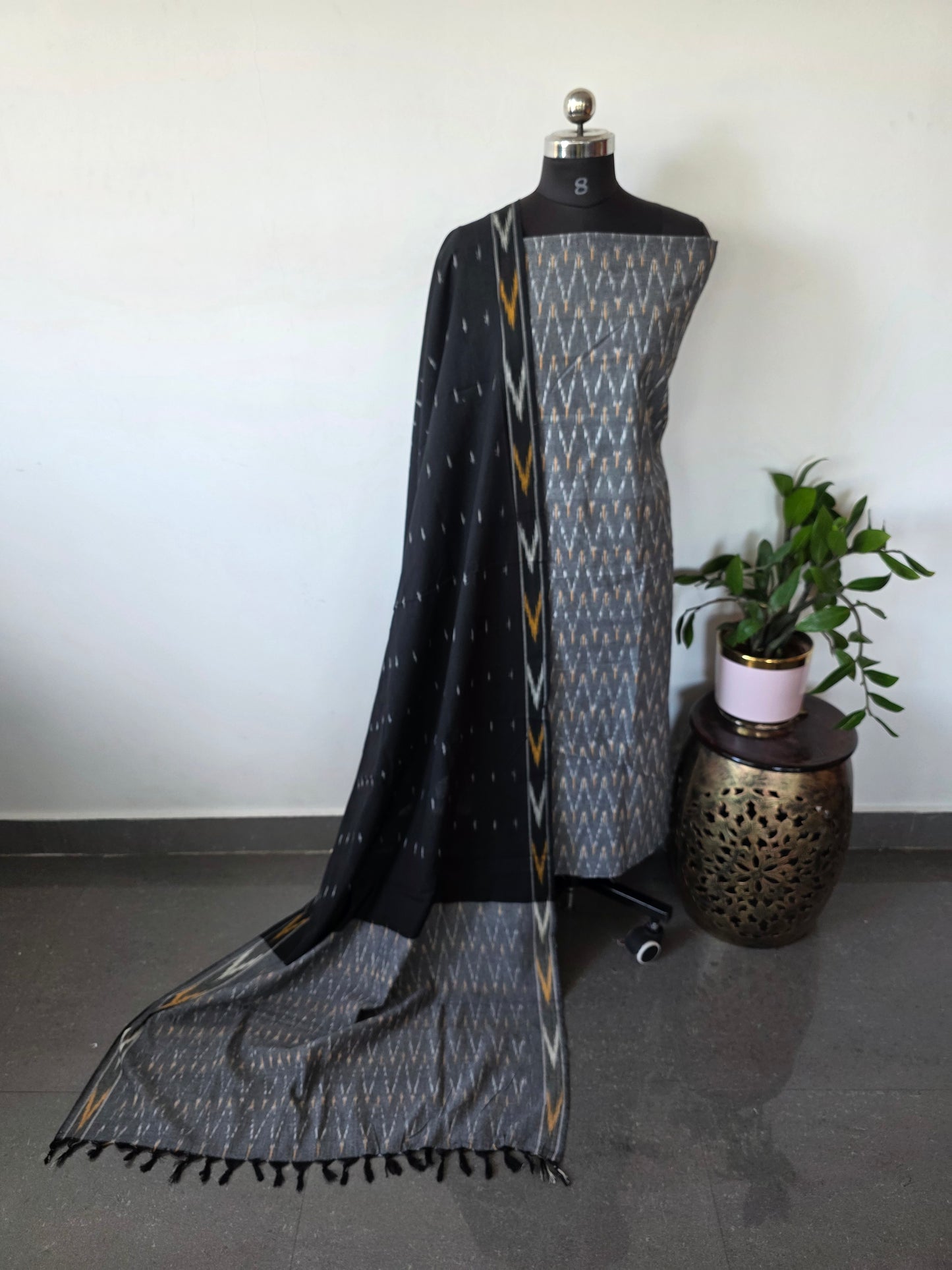Pochampally ikkat cotton set - KK83
