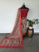 Kanchi border chennuri kalamkari  silk set - AK428