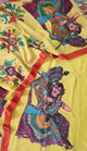 Handcrafted Kalahasthi Penkalamkari bangalore silk set - KH70