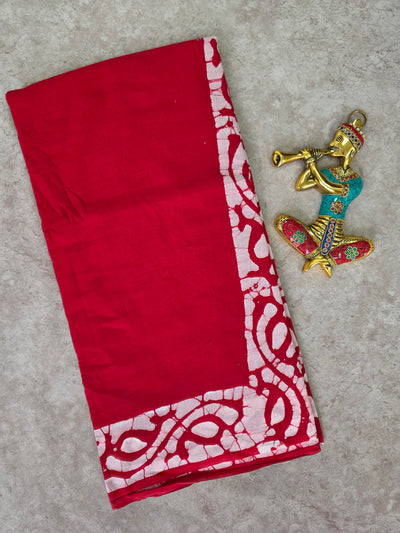 Handblock Jaipuri pure cotton saree - JA540