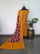 Handloom Double ikkat cotton with double ikkat dupatta - NV402