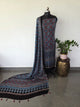 Handcrafted ajrakh modal silk set - HZ209