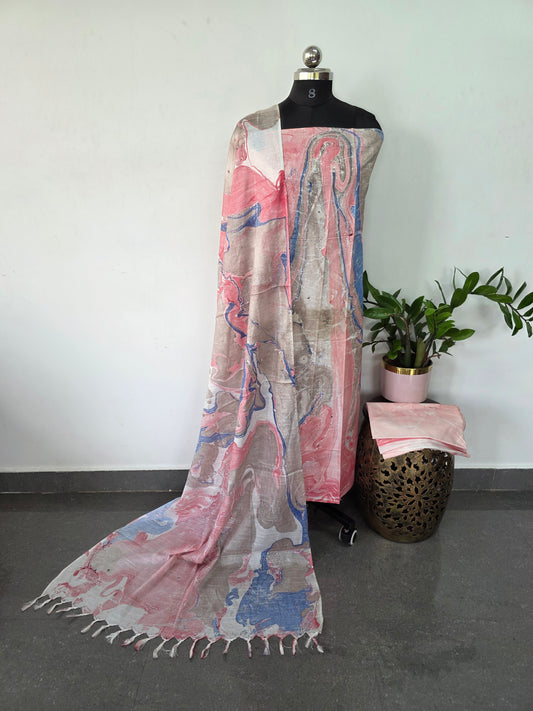 Bhagalpuri Marbal print salwar set - BA353