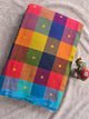 Madras kattam prewashed with butta weave fabric (4 inches*4 inches) -MD160
