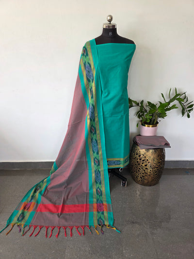 Pochampally border south cotton set - PCS29