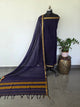 Mercerised narayanapet salwar set (blue) (4.5 meters) - NA577