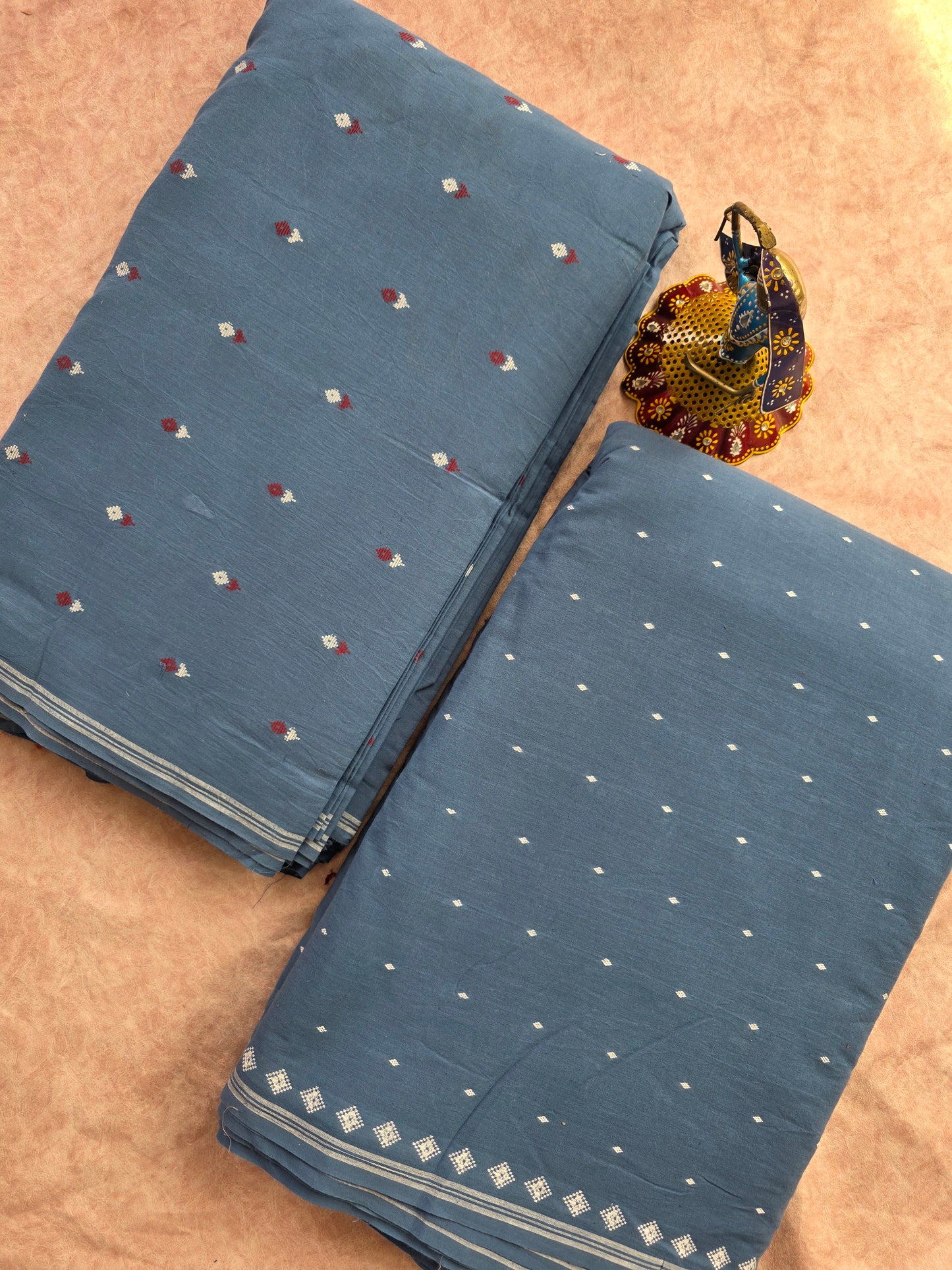 Mercerised cords pure handloom cotton running material ( 5 mtrs ) - CV4