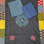 Handcrafted ajrakh cotton top with applique cotton shawl - BAA37