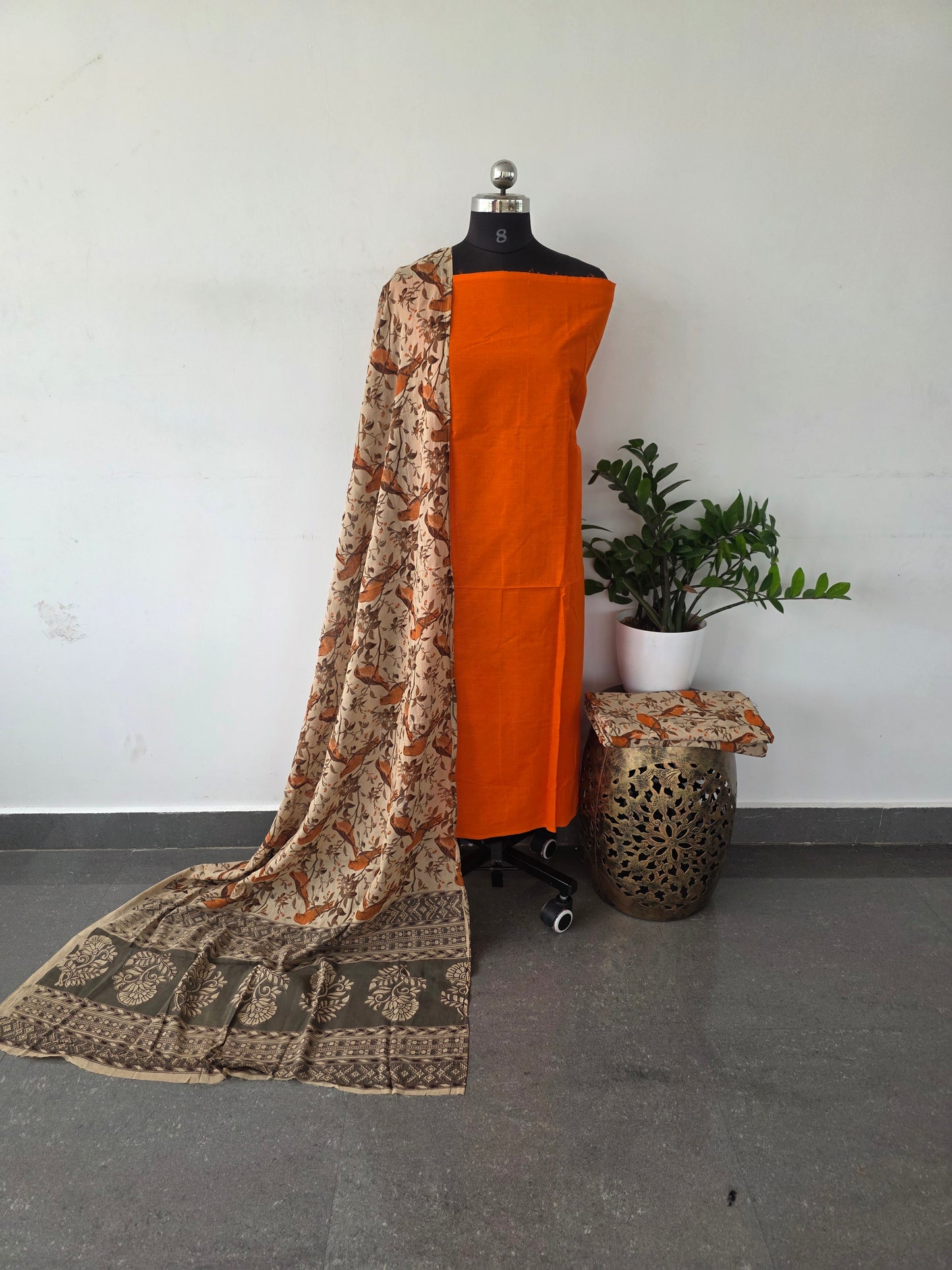 Authentic pure kalamkari cotton set - AKC5