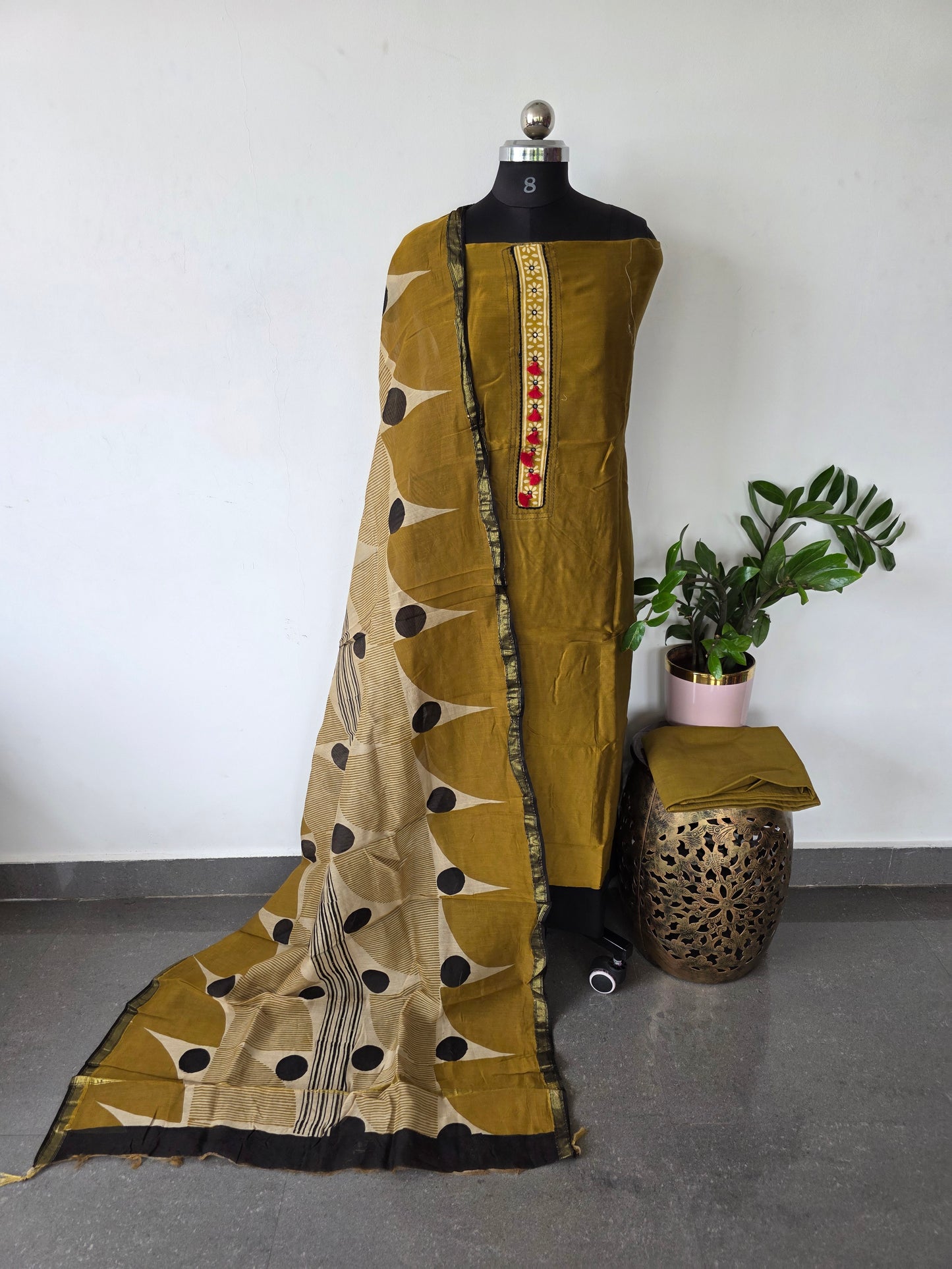 Premium silk cotton salwar set - CLA326