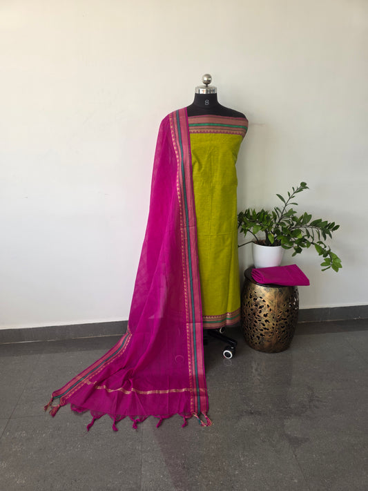 Pure cotton set with mangalagiri border - PM3