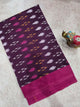 Mercerised warp ikkat saree - WW279