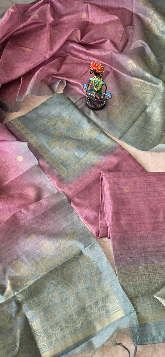 Premium semi soft silk set - CLA258