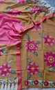 Handcrafted Kalahasthi Penkalamkari bangalore silk set - KH58