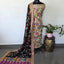 Handcrafted Penkalamkari bangalore silk set -KH238