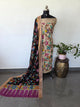 Handcrafted Penkalamkari bangalore silk set -KH238