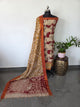 Gap border Mangalagiri kalamkari silk sets (3 mtrs top) - GA24