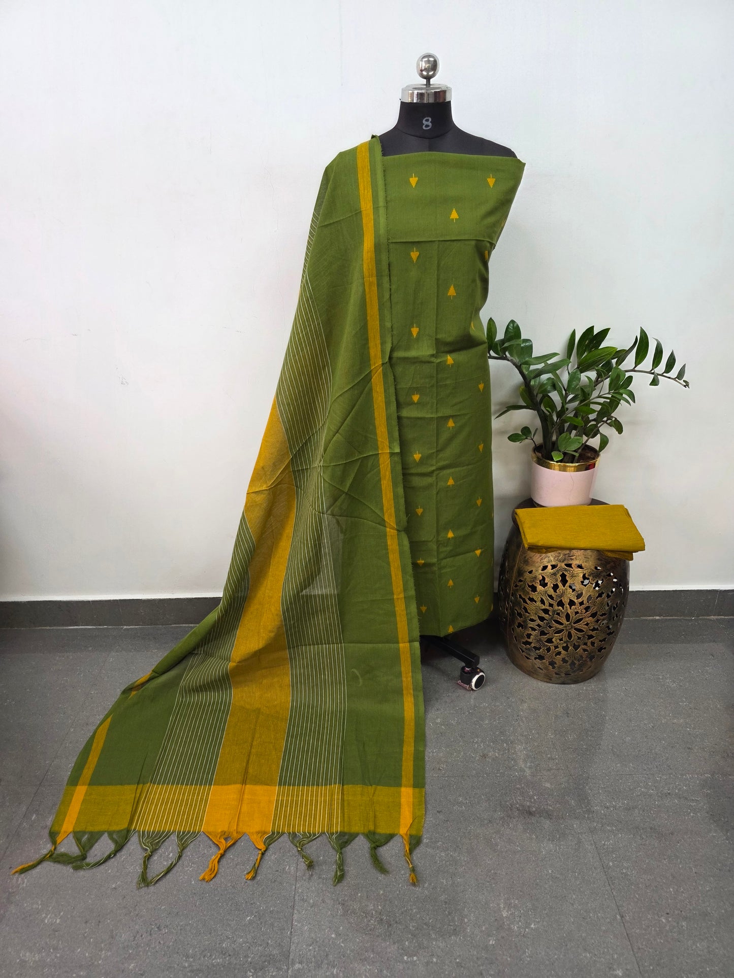 Pure south cotton salwar set with butta - HA73